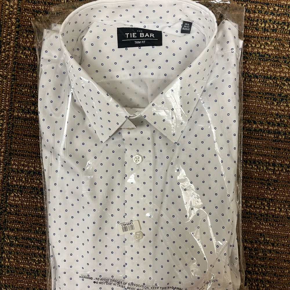 Men’ Tie Bar Dress Shirt